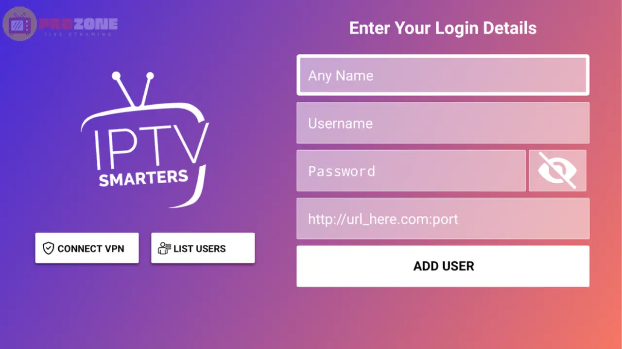 IPTV smarters pro subscription login